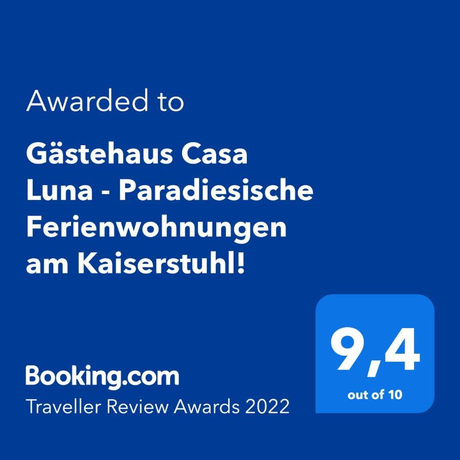 Gästehaus Casa Luna - Paradiesische Ferienwohnungen am Kaiserstuhl! Bischoffingen Exterior foto